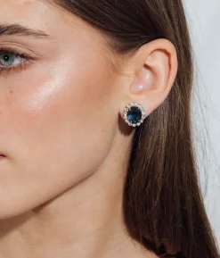 Diana Studs in Blue