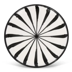 Dinner Plate With Candy Cane Stripes