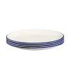 Dinner Plates in Navy Rim