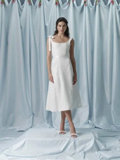 Dion Off-White Corset Dress