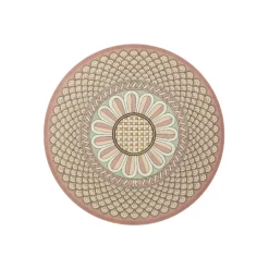 Disk Placemats in Napoli Dusty Pink, Set Of 2