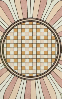 Disk Placemats in Napoli Dusty Pink, Set Of 2