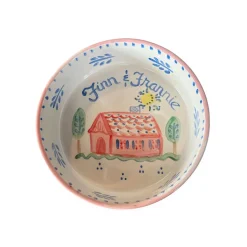 Dog Bowl in Pink House