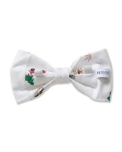 Dog Twill Bow Tie in Holiday Town