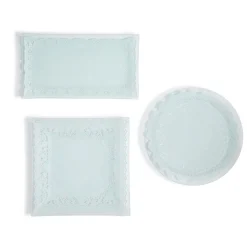 Doily Delight Platters, Set of 3