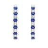Dolce Blue Sapphire Hoop Earrings