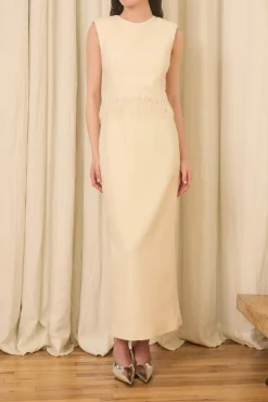 Dolores Midi Dress in Bouclé