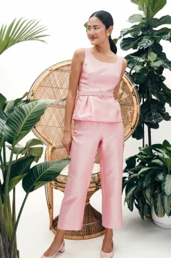 Dolores Pant in Tulip Pink