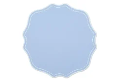 Dotted Air Blue Linen Placemat, Set of 4