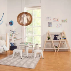 Dottie Bookcase in White & Washed Natural