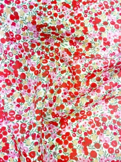 Double Ruffle Edge Tablecloth Made With Liberty Fabric in Wiltshire Star