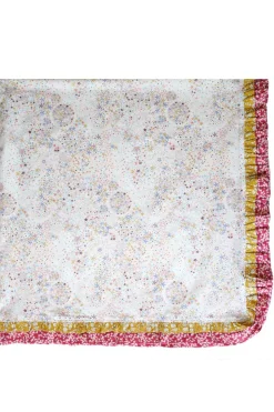 Double Ruffle Edge Tablecloth Made With Liberty Fabric in Adelajda & Capel & Mitsi Valeria