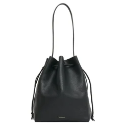 Drawstring Cabas in Black