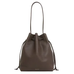 Drawstring Cabas in Chocolate