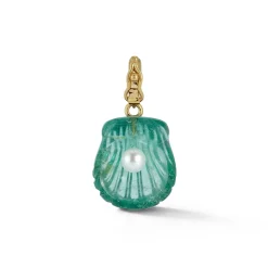 Dream Shell Pendant in Tourmaline