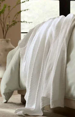 Dream Throw Blanket in White
