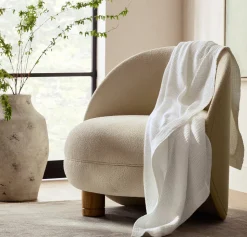 Dream Throw Blanket in White