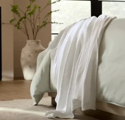 Dream Throw Blanket in White