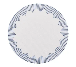 Dream Weaver Placemat in White & Blue, Set of 4