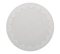Dream Weaver Placemat in Gray & White, Set of 4