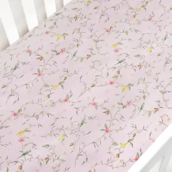 Dreaming of Paradise Crib Sheet in Ivory