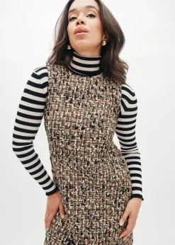 Drew Dress in Gramercy Tweed