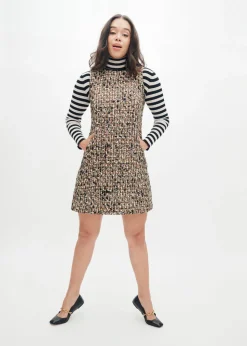 Drew Dress in Gramercy Tweed