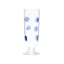 Drop Blue Champagne Glass