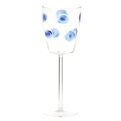 Drop Blue Wine Glass