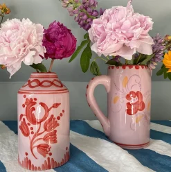 Drunk in Love Jug & Vase in Lilac & Red