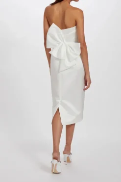 Duchess Satin Bow Dress