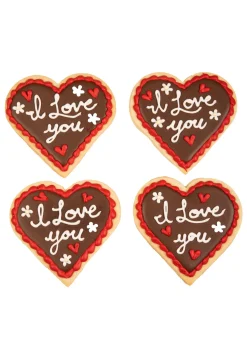 Dutch Heart Sugar Cookies, Set of 12