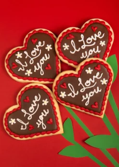 Dutch Heart Sugar Cookies, Set of 12