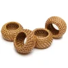 Eclipse Napkin Ring in Natural, Set of 4