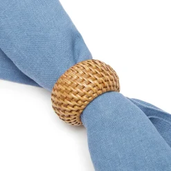Eclipse Napkin Ring in Natural, Set of 4