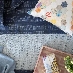 Ecru Diamond Quilt Pillow