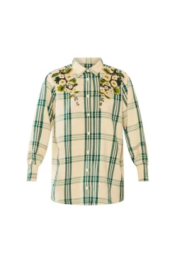 EDDY x Mckenzie Depinto Butler Top in Green Plaid & Floral