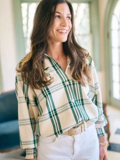EDDY x Mckenzie Depinto Butler Top in Green Plaid & Floral