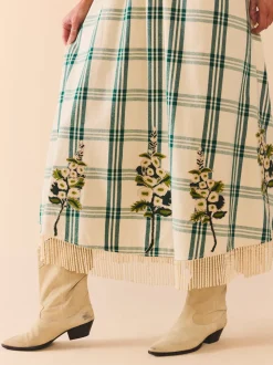 EDDY x Mckenzie Depinto Eloise Dress in Green Plaid & Floral