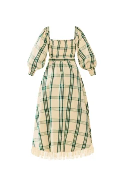 EDDY x Mckenzie Depinto Eloise Dress in Green Plaid & Floral