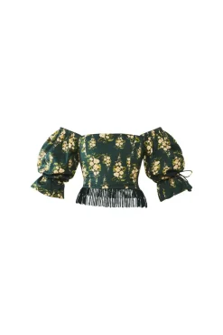EDDY x Mckenzie Depinto Jamie Top in Deep Green & Floral