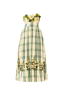 EDDY x Mckenzie Depinto Lucy Dress in Green Plaid & Floral