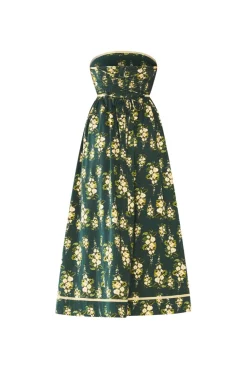 EDDY x Mckenzie Depinto Mimi Dress in Deep Green & Floral