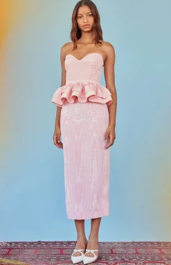 Effie Pencil Skirt in Opal Moire