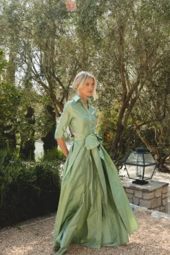 Effortlessly Elegant Gown in Soft Sage