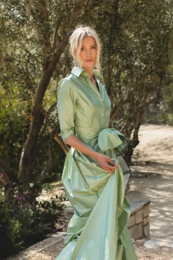 Effortlessly Elegant Gown in Soft Sage