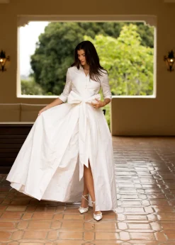 Effortlessly Elegant Gown in Wedding White