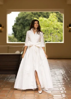 Effortlessly Elegant Gown in Wedding White