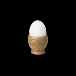Egg Cup in Oak, Set of 2