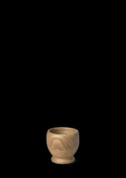 Egg Cup in Oak, Set of 2